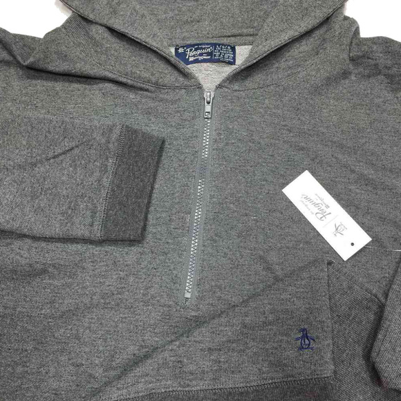 Original Penguin Zip Hoodie Sweatshirt‎ Sky Captain - Picture 3 of 6